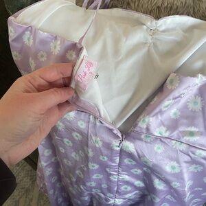 Pink Lily Lavender Floral Dress